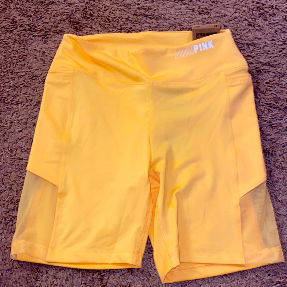 Pink biker shorts